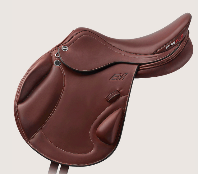 photo d'isabelle examinant une selle